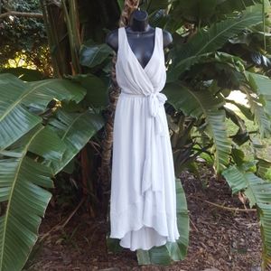 Davids bridal assymetric dress